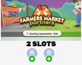 Événement des partenaires du marché fermier MoGo : 2 places disponibles | 80 000 points (numériques) Terminé en 6 heures