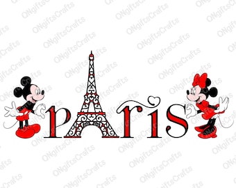 Paris Family Trip Svg, Mouse and Friend Svg, Family Vacation 2025 Svg, Magical Kingdom Svg, Matching Family, Vacay Mode,Paris Vacation Shirt