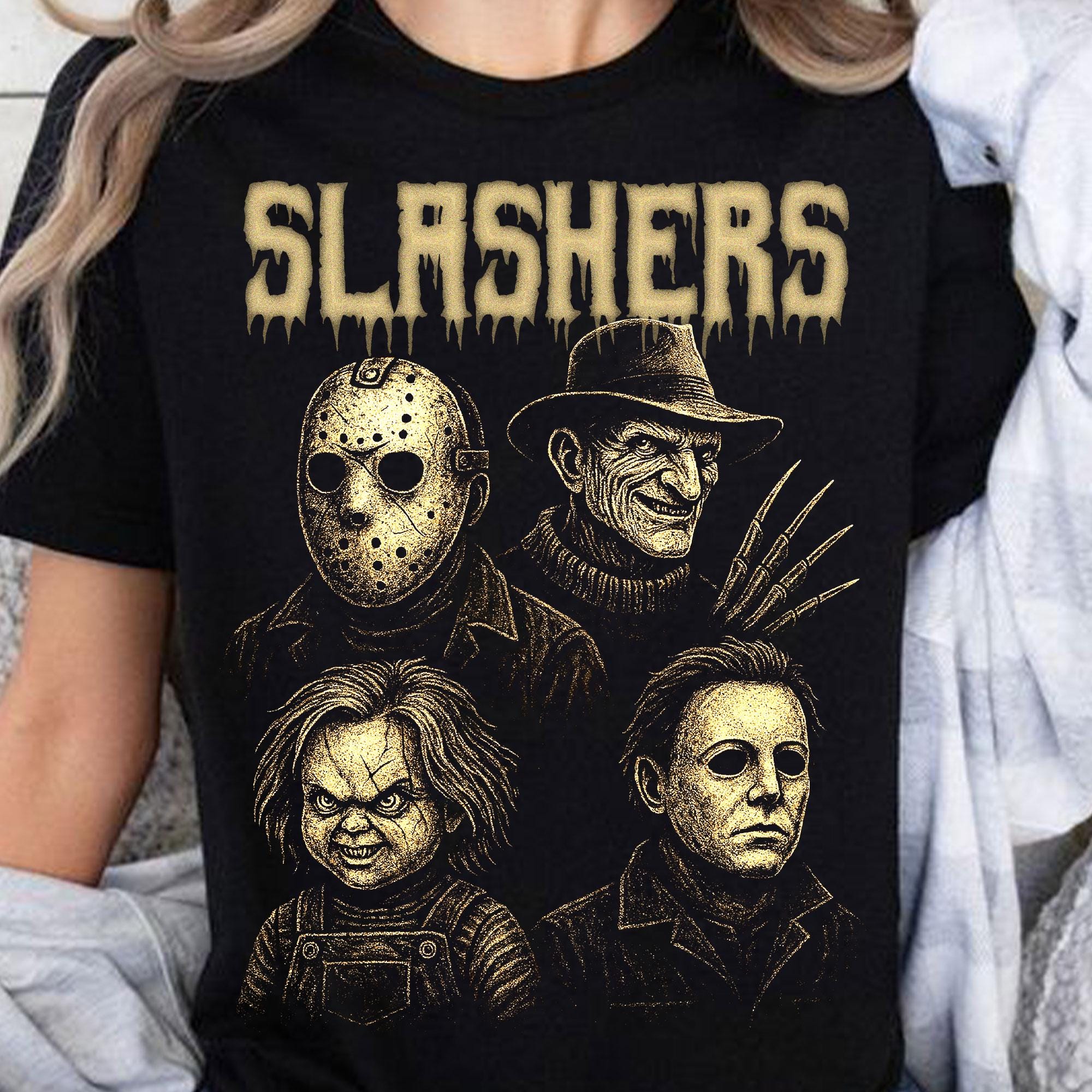Slashers Png, Retro Halloween Png, Horror Movie Png, Scary Halloween Png, Trendy Halloween Shirt, Spooky Season Png, Trick Or Treat Png