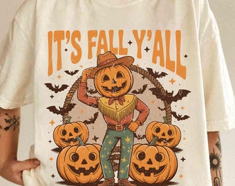 Es ist Herbst ihr, Kürbisse Png, Vintage Halloween Kürbis Png, Herbst Png, Kürbis Cowboy Png, Western Halloween Png, Herbst Saison Shirt Design