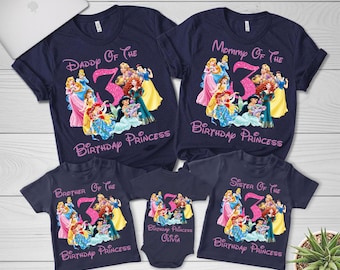 Personalized Birthday Princess Png, Birthday Girl Png, Family Matching Birthday Png, Family Vacation Png, Family Trip Shirt Design