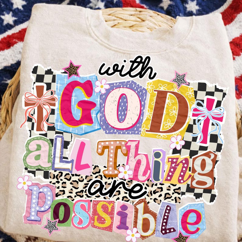 Retro Christian Bundle PNG: Preppy Jesus Design, Bible Verse Png ...