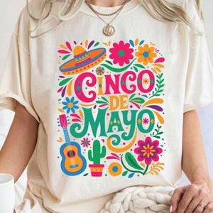 Boho bloemen Cinco de Mayo png, Cinco de Mayo png, Mexico png, taco's png, tequila png, kleurrijke Cinco de Mayo png, Cinco de Mayo shirtontwerp