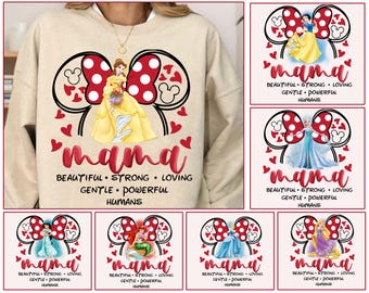 Bundle Princess Mama Png, Mama Mouse Head Png, Inspirational Mom Png, Strong Mother Shirt Png, Princess Trip Png, Mother's Day Png, Mom Gift