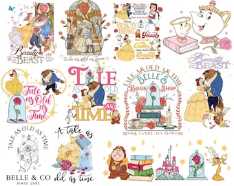 Beauty and the Beast Png Bundle, Tale As Old As Time Png, Princess Book Shop Png, Princess Trip Png, Family Vacation Png, Girl Trip Png
