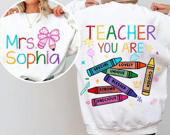 Personalized Teacher You Are Crayon Png, Back To School Teacher Png, First Day School Png, Teacher Life Png, Teacher Appreciation Png