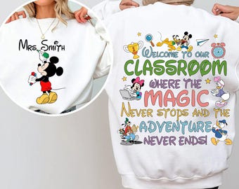 Souris personnalisée enseignant, png, rentrée des classes, souris et amis, Svg école magique, Svg premier jour d'école, Svg école pour enfants, enseignant