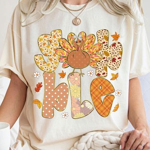 Thanksgiving Gobble Png, Thanksgiving Turkey Png, Preppy Thanksgiving Png, Brushstroke Turkey Png, Autumn Leaves Pumpkin Png, Digital Files