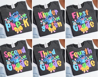 Preppy Zurück zu Schule Png-Bündel, Blauer Alien Zurück zu Schule Png, Erster Schultag Png, Kinder Schule Png, PreK Bis Vierte Klasse Shirt Design