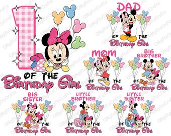 Gepersonaliseerde verjaardag png, familie verjaardag muis png, muis van het feestvarken, feestvarken png, familie bijpassende verjaardag png