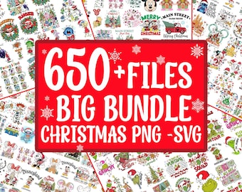 650+ Files Christmas PNG SVG Bundle, Big Bundle Christmas, Mouse and Friends, Toy, Winnie The Pooh, Grinchmas, Princess Digital Download