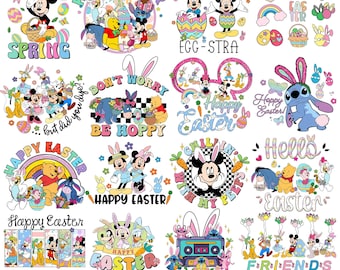 Magical Easter PNG Bundle, Spring Vacation, Family Shirts (Digital Download)