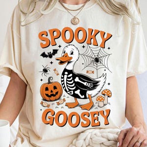 Spooky Goosey Halloween PNG, Skeleton Goose Png, Funny Goose Halloween Sublimation, Bat Pumpkin Halloween Png, Goose Design,Digital Download
