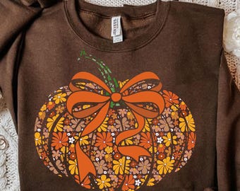 Floral Chinoiserie Pumpkin Png, Floral Fall Png, Pumpkin Season Png, Fall Vibes Png, Autumn Leaves Pumpkin Png, Pumpkin Png, Autumn Shirt