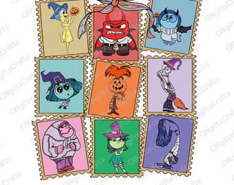 Emociones de dibujos animados de Halloween (Png), Lazo de coqueta de Halloween (Png), Vibras espeluznantes (Png), Halloween mágico (Png), Día de los Caídos (Png), Salud mental (Png)