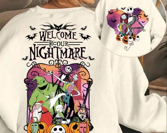 Halloween Nightmare Lovers Png, Welcome To Nightmare Halloween Png, Horror Halloween Png, Halloween Movie Png, Spooky Vibes, Halloween Trip