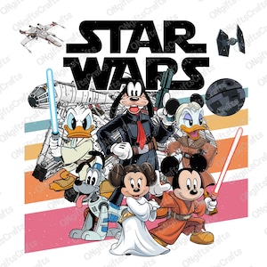 Retro Mouse & Friends Star War Png, May the 4th Be With You Png, Family Vacation Png, Cartoon All Character, Best Day Ever Png, Vacay Mode