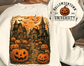 Halloweentown University Png, Vintage Halloweentown 1998 Png, Gothic Haunted House Sublimation Design,Pumpkin Halloween Png,Digital Download