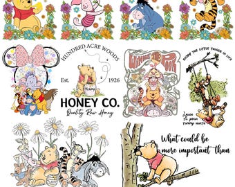 Winnie The Pooh Png Bundle, Honey Bear with Friends Png, Friendship Png, Family Vacation Png, Family Trip Png, Best Day Ever Png, Vacay Mode