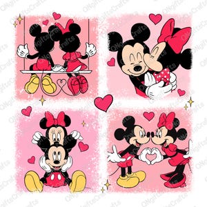 Couple Mouse Valentine Png, Happy Valentine&#39;s Day Png, Mouse and Friends, Magical Valentine Png, Valentine Trip Shirt, Best Day Ever Png