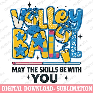Volleyball Coquette Png, May The Skills Be With You Png, Preppy Volleyball Png, Checkered Volleyball Png,Game Day Png, Volleyball Png