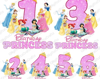 Personalized Birthday Princess Png, Birthday Girl Png, Family Matching Birthday Png, Family Trip Png, Princess Family Party Shirts