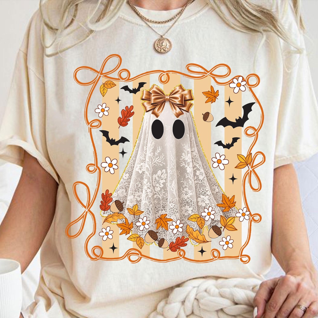 Cute Lace Ghost Png, Halloween Boo Lace Bow Png, Boo in Boojee Png ...