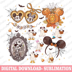 Halloween Coquette Bow Png, Mouse and Friends, Magic Mirror Png, Trick Or Treat Png, Spooky Season Png, Halloween Trip Png,Best Day Ever Png