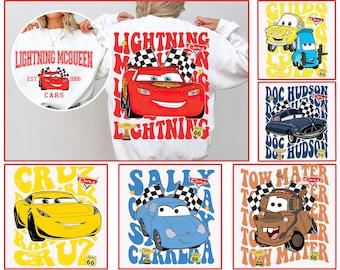 Bundle Cars Svg Bundle, Lightning Car Svg, Think Fast Cars Svg, Family Cars Svg, Two Side Lightning Car Shirt,Family Vacation Svg,Vacay Mode