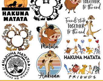 Dierenrijk Svg-bundel, familiesafari Svg, Hakuna Matata Svg, safari vakantiereis Svg, Let's Get Wild Svg, familiematching shirt, vakantiemodus