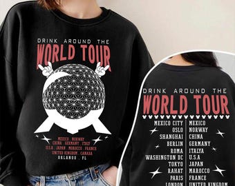 Epcot World Tour PNG, Drink Around The World PNG, Mouse and Friends, Family Vacation PNG, Family Trip PNG, Epcot World Tour Shirt, Vacation Mode