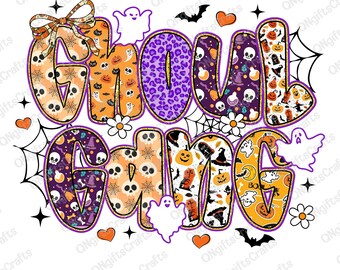 Preppy Halloween Png, Ghoul Gang Halloween Png, Spooky Season Png,  Girly Halloween Png, Trick Or Treat Png,Halloween Vibes Png,Digital File