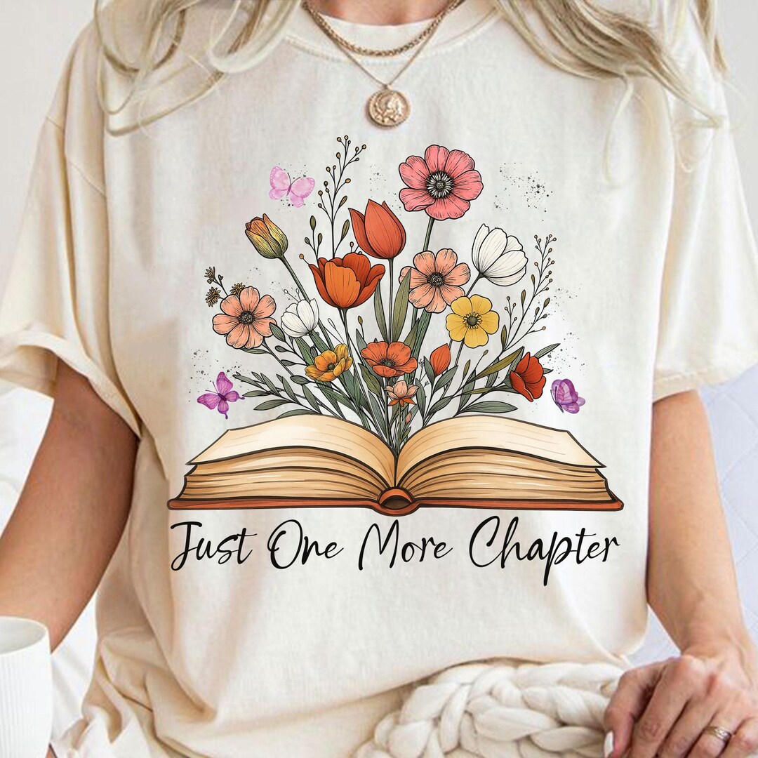 Just One More Chapter Png, Fall Books Png, Books and Flowers Png ...