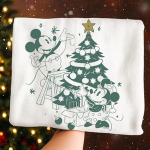 Vintage Christmas Mouse Png, Merry Christmas Png, Mouse and Friends Png, Christmas Tree Png, Christmas Vacation Png, Xmas Shirt Design