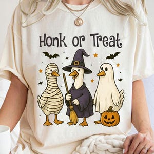 Honk Or Treat PNG, Funny Halloween Png, Halloween Silly Goose Png, Witches Png, Spooky Season Png, Trendy Goose Shirt, Mummy Ghost Pumpkin