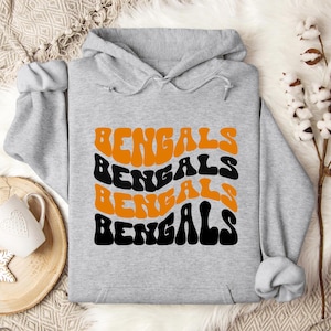 Cincinnati Bengals inspirierte Fußball Hoodie, Bengals Pullover, Football Shirt, Bengals Geschenke, Bengals Hoodie, Sport Fan Geschenk