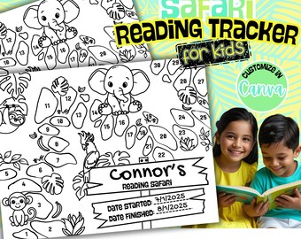 Customizable Adventure Book Map Reading Trackers, Kids Reward Tracker Reading Challenge, Colorable Book Reading Log Journal Book Challenge