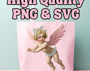Retro Valentine Coquette Cupid PNG, Valentines Shirt PNG, Cute Valentines Day SVG, Trendy Sublimation Design Clipart,Coquette Valentines png