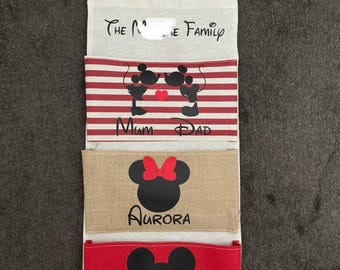 Disney Inspired Fish Extender 3 pocket Red Personalised with names