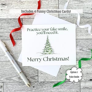 Funny Christmas Card Set, Sarcastic Holiday Cards, Adult Humor Christmas, Sassy and Snarky Christmas Card Collection for Friends Coworkers