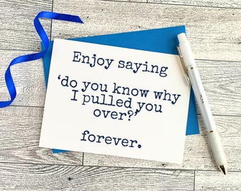 Funny Police Academy Graduation Gift Card, Cop Academy Congrats, New Officer Gift, Traffic Stop Joke Greeting Card