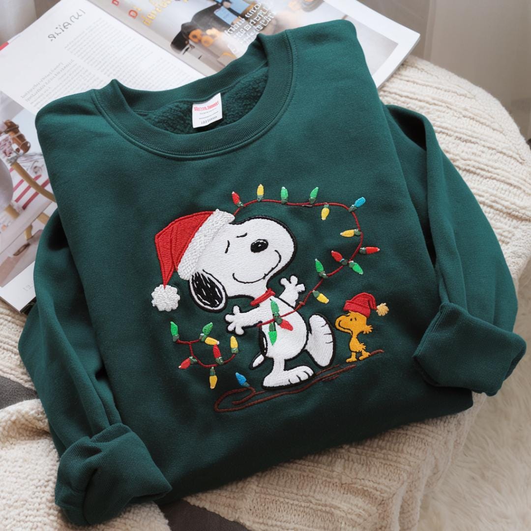 Snoopy Christmas Sweater Etsy