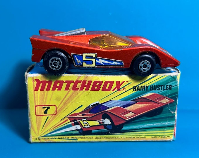 Vintage Matchbox Superfast No 7b Hairy Hustler 1971 Original Box