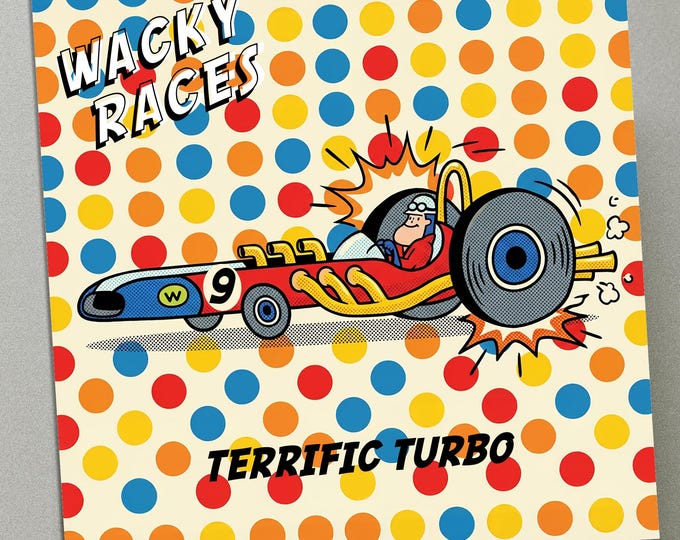 Personalised Birthday Card - Wacky Races No9