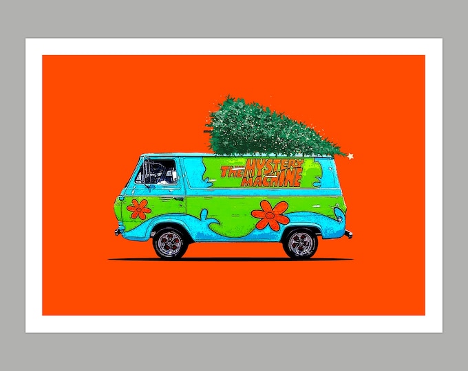 Scooby-Doo's Christmas Van Greetings Card