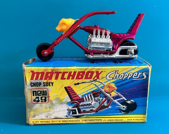 Vintage Matchbox Superfast No 49 Chop Suey Chopper 1973 Original Box