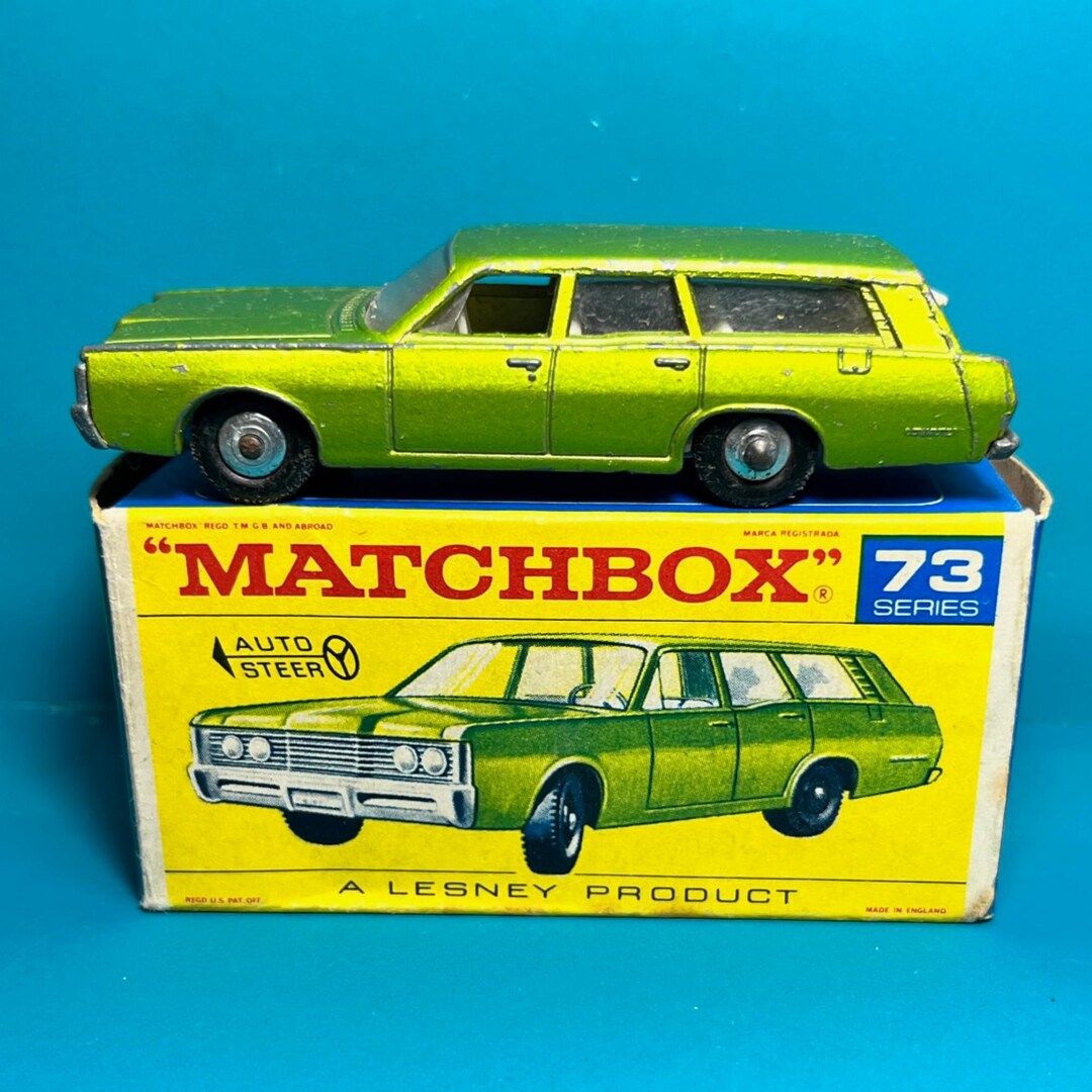 Coche De Policía Matchbox Lesney 1968 Mercury Nº 55D O 73 | Coleccionable A Escala 1:64, Solo Luces