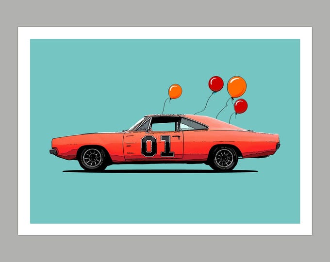 Dukes of Hazard Birthday Greetings Card