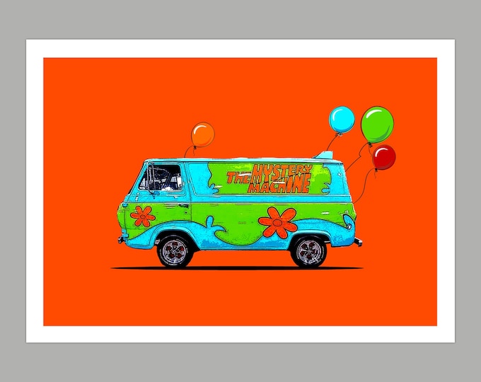 Scooby-Doo's Birthday Van Greetings Card