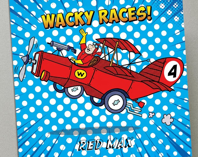 Personalised Birthday Card - Wacky Races No4